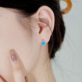 S925 Sterling Silver Opal Zircon Earrings for Women