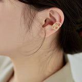 S925 Sterling Silver Butterfly Clip Earrings Zircon Jewelry Gift