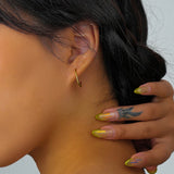 S925 Sterling Silver C Shape Hoop Earrings for Women