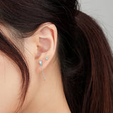 925 Silver Candy Earrings Zircon Jewelry for Women