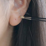 S925 Sterling Silver Cutout Earrings for Women