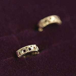 S925 Sterling Silver Cutout Earrings for Women