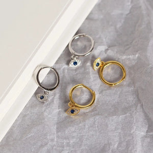 S925 Devil's Eye Earrings Diamonds Jewelry for Women