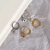 S925 Devil's Eye Earrings Diamonds Jewelry for Women