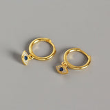 S925 Devil's Eye Earrings Diamonds Jewelry for Women