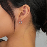 S925 Sterling Silver Heart Earrings for Women, Wedding Holiday Girls Jewelry