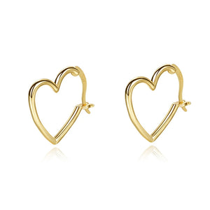 S925 Sterling Silver Heart Earrings for Women, Wedding Holiday Girls Jewelry