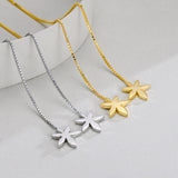 S925 Sterling Silver Maple Leaf Fringe Earrings for Women Girls