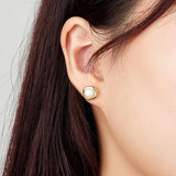 S925 Silver Pearl Earrings Ins Style Jewelry Women Girls' Wedding