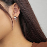 S925 Silver Pearl Earrings Irregular Jewelry Wedding Gift
