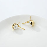 S925 Silver Pearl Earrings Irregular Jewelry Wedding Gift