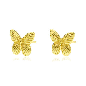 S925 Sterling Silver Butterfly Earrings Women Retro Jewelry Gift