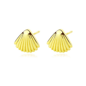 S925 Sterling Silver Shell Earrings Women Retro Jewelry Holiday Gift Party