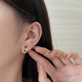 S925 Sterling Silver Star Earrings for Women