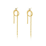 S925 Sterling Silver Tassel Earrings Long Jewelry Wedding Gift