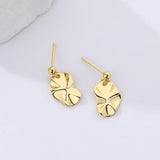 S925 Sterling Silver Vintage Earrings Irregular Wrinkle Jewelry