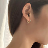 S925 Circle Rainbow Earrings Women's Jewelry