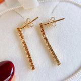 S925 Sterling Silver Zircon Diamond Stud Earrings Women's Jewelry