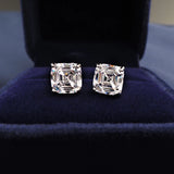 Sterling Silver Zircon Diamond Stud Earrings