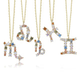 S925 Sterling Silver Necklace Rainbow Pendant Jewelry for Women