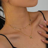 S925 Sterling Silver Necklace Rainbow Pendant Jewelry for Women