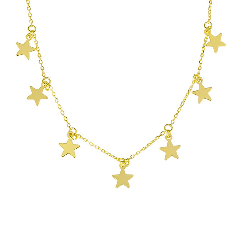 S925 Star Necklace for Women Holiday Wedding