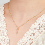 S925 Sterling Silver Bullet Necklace Women Punk Collar Chain Jewelry