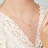S925 Sterling Silver Bullet Necklace Women Punk Collar Chain Jewelry