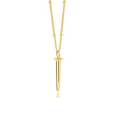 S925 Sterling Silver Bullet Necklace Women Punk Collar Chain Jewelry