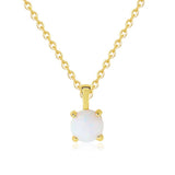 S925 Opal Necklace for Women Classic Jewelry Brilliant Gift