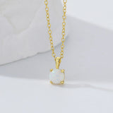 S925 Opal Necklace for Women Classic Jewelry Brilliant Gift