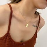 S925 Sterling Silver Necklace Women Flower Collar Chain Retro Jewelry
