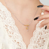 S925 Sterling Silver Women Irregular Necklace