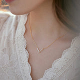 S925 Sterling Silver Necklace Pearl Collar Chain Jewelry