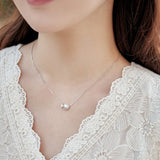 S925 Sterling Silver Pearl Zircon Necklace for Women