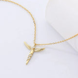 S925 Sterling Silver Angel Wings Necklace for Women