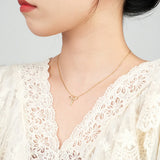 S925 Sterling Silver Angel Wings Necklace for Women