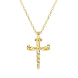 S925 Cross Necklace Women's Collar Chain Retro Jewelry Girl Gift Party