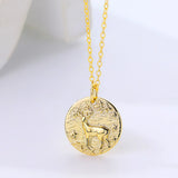 S925 Sterling Silver Elk Necklace for Women