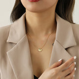 WPB S925 Sterling Silver Necklace Women's Fan Small Skirt Necklace