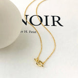 S925 Sterling Silver Knot Necklace Women's Pendant Collar Chain