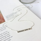 S925 Sterling Silver Long Letter Necklace Female Collar Chain