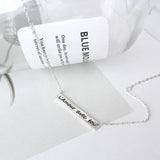 S925 Sterling Silver Long Letter Necklace Female Collar Chain
