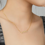 S925 Sterling Silver Mother's mama Necklace Zircon Girl's Gift