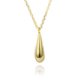 S925 Silver Water Drop Necklace Women's Collar Chain Holiday Jewelry