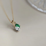 925 Silver Necklace Zircon Diamond Pendant High Carbon Women's Jewelry