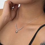 Heart Beads Clavicle Chains Necklace for Women