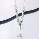 Heart Beads Clavicle Chains Necklace for Women