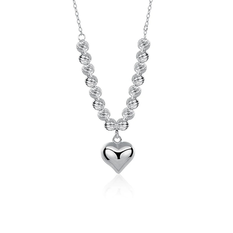 Heart Beads Clavicle Chains Necklace for Women