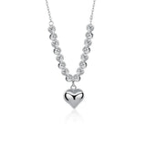 Heart Beads Clavicle Chains Necklace for Women